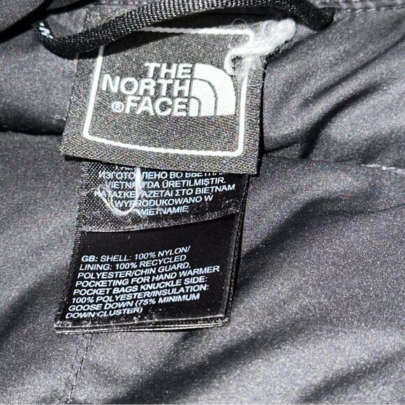 The North Face Size M Black 600 Fill Goose Down Quilted Puffer Long Jacket Coat - Picture 7 of 11